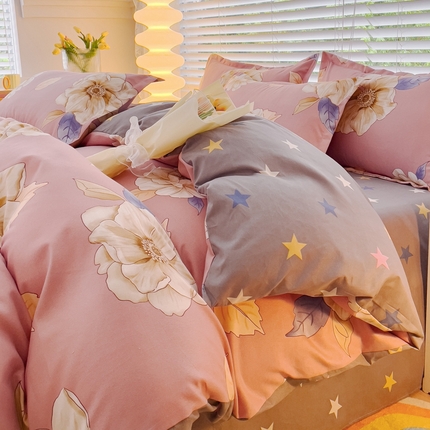 91家纺网 家纺一手货源 找家纺 （总）铭浩2025新款亲肤磨毛四件套