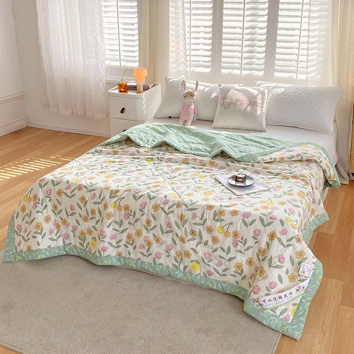 91家纺网 家纺一手货源 找家纺  2025新款A类全棉棉花夏被纯棉夏被 被子被芯 梦游仙境