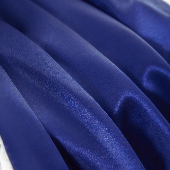 91家纺网 家纺一手货源 找家纺 梦舒羽 2025新款公主风夏季冰丝枕套单人一对装可水洗花边枕头套宿舍48x74cm枕芯套枕头套 花边款-深海蓝