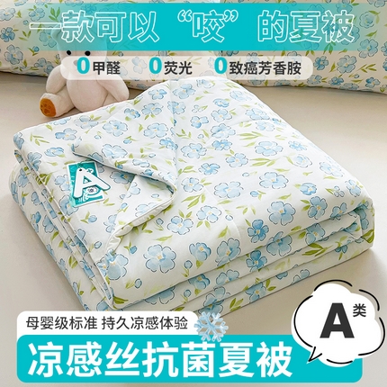好梦来家纺（原锦茂家纺） 2026新款印花凉感丝抗菌夏被 微夏