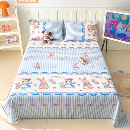 91家纺网 家纺一手货源 找家纺 （总）如约 2025新款全棉印花单床单