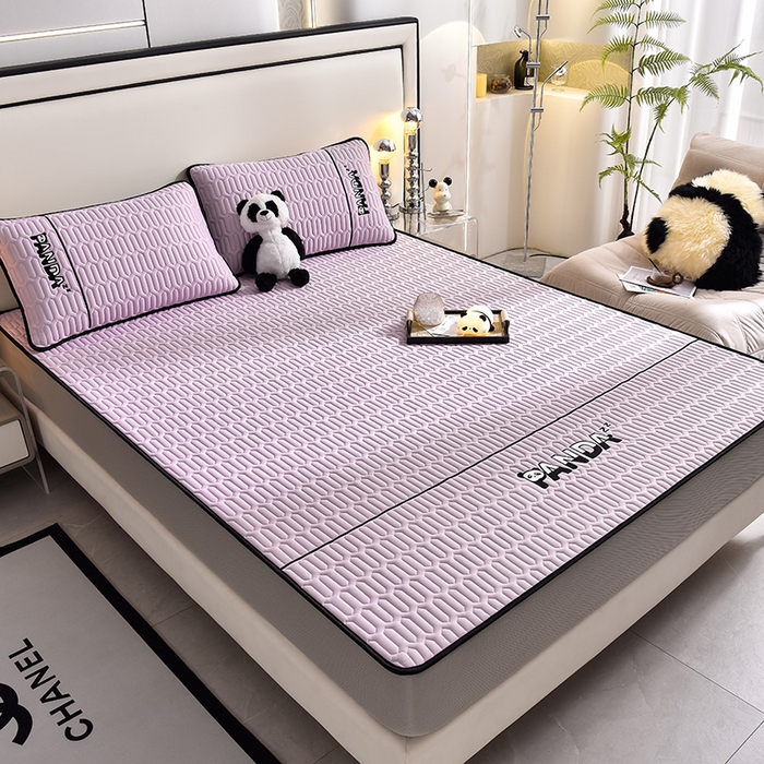 91家纺网 家纺一手货源 找家纺 炫拼家纺 Hipanda床笠款乳胶凉席 Hipanda-薰衣紫