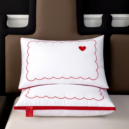 枕之坊 2025新款婚庆羽丝枕枕头枕芯 一见钟情