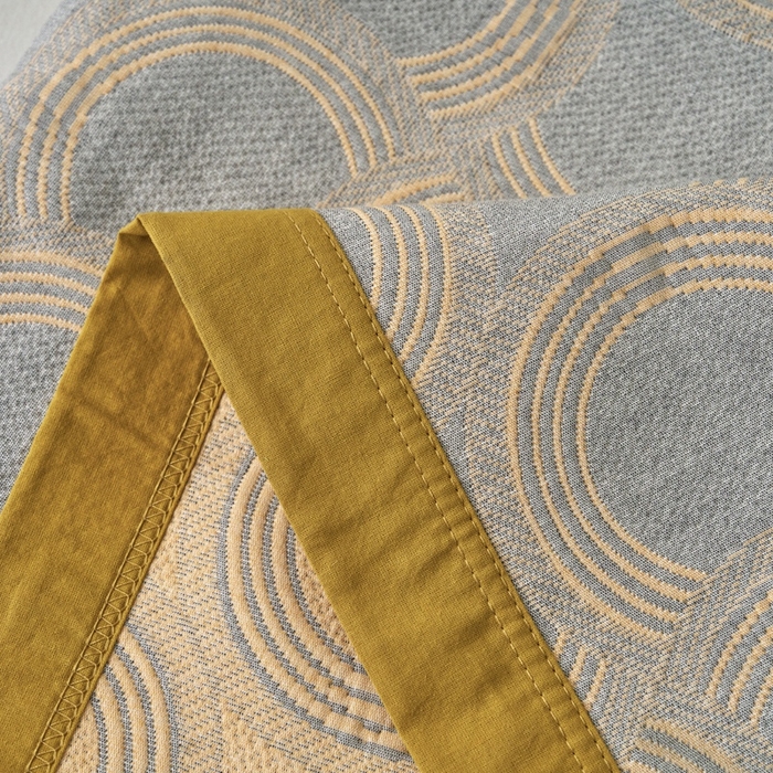 91家纺网 家纺一手货源 找家纺 棠薇家纺2025新款简约风多功能纱布盖毯纱布毯子毛巾被床盖沙发巾单毯枕巾枕套三件套 半夏