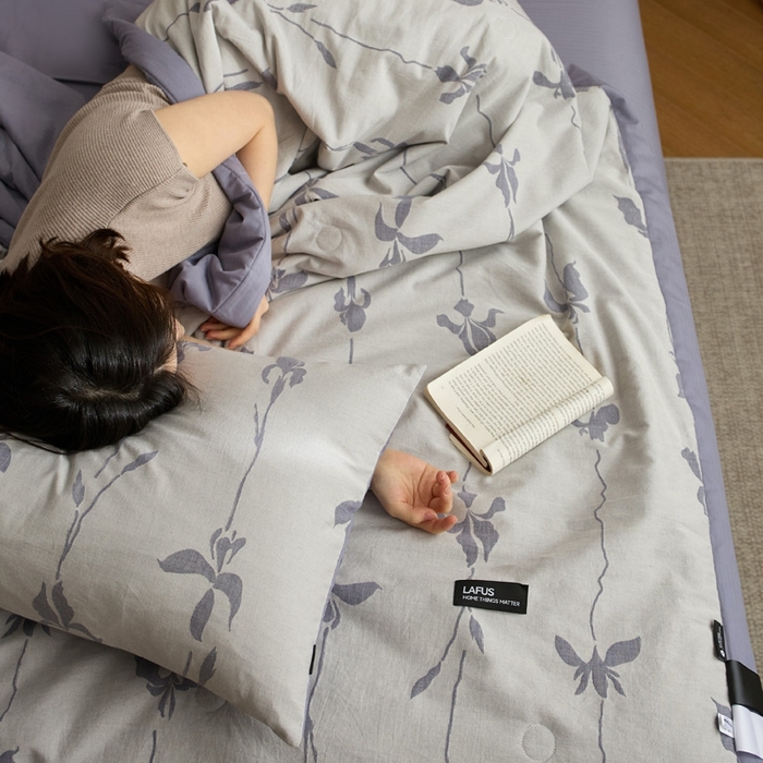 91家纺网 家纺一手货源 找家纺 莱福仕家纺 2025新款水洗棉色织大提花夏被  （控价150*200不低于199 200*230不低于219） 月光鸢尾