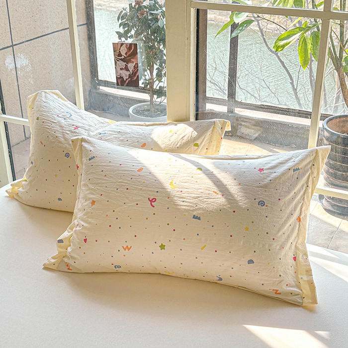 91家纺网 家纺一手货源 找家纺 创优  2025新款有氧双层纱小清新印花小花边夏被夏凉被可机洗空调被子被芯 小芝士