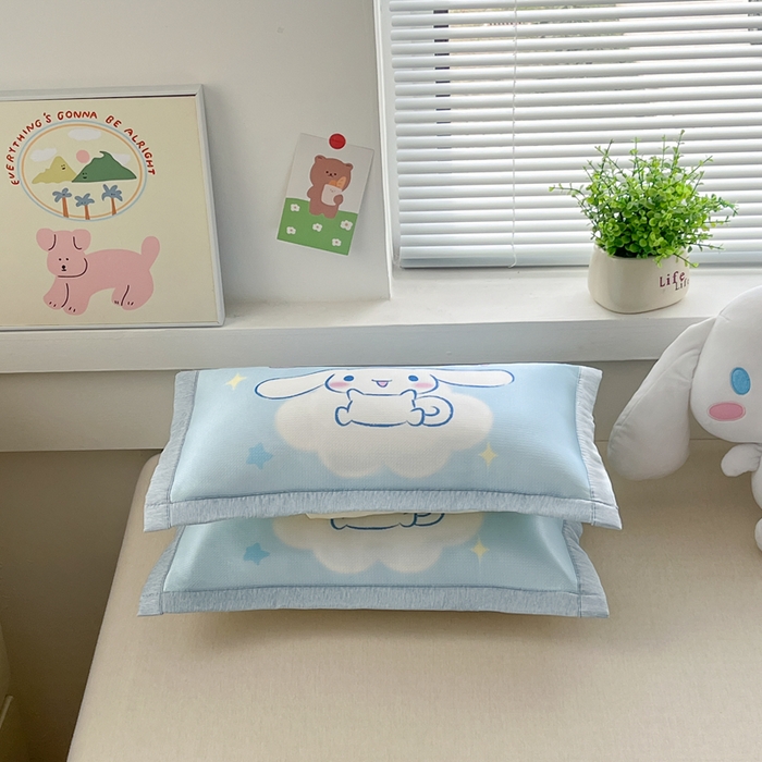 91家纺网 家纺一手货源 找家纺 博雅2025新款三丽欧冰丝单枕套 云朵玉桂狗