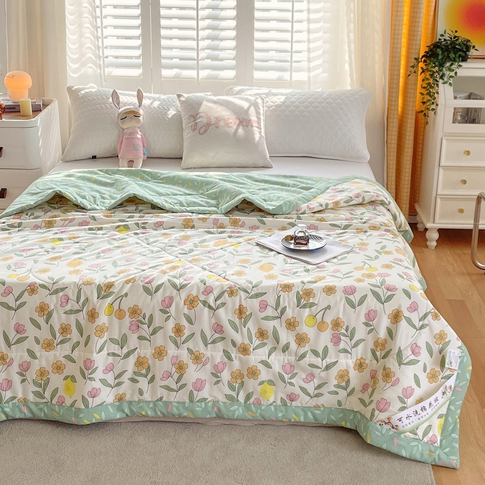 91家纺网 家纺一手货源 找家纺  2025新款A类全棉棉花夏被纯棉夏被 被子被芯 梦游仙境