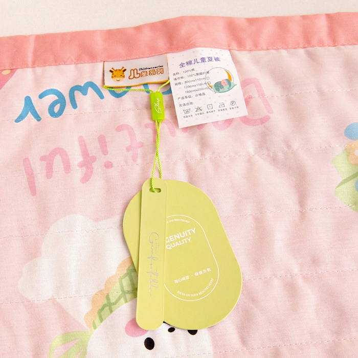 91家纺网 家纺一手货源 找家纺 梵赫   2025新款全棉卡通夏被 蝴蝶结小兔