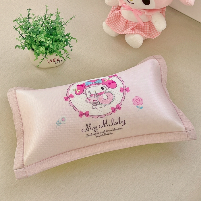 91家纺网 家纺一手货源 找家纺 博雅2025新款冰丝单枕套三丽欧，宇航员，卡皮 小花美乐蒂