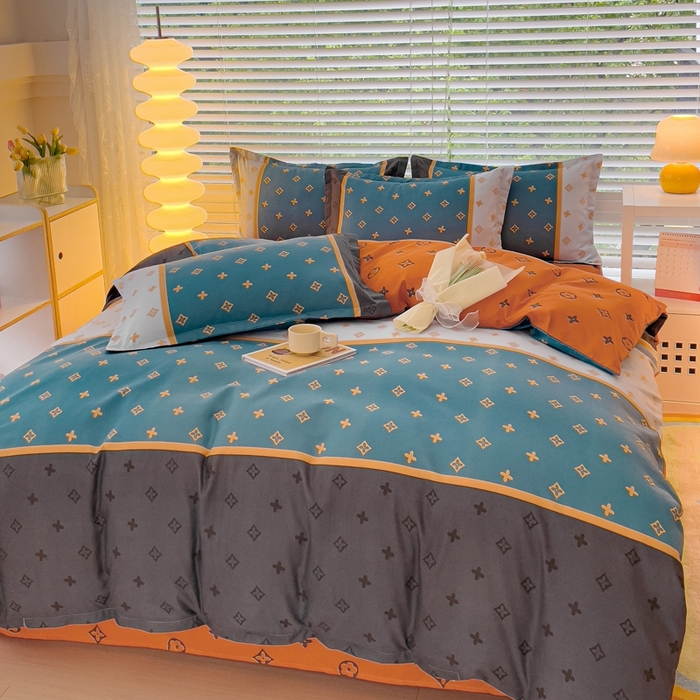 91家纺网 家纺一手货源 找家纺 2025新款亲肤磨毛四件套 诺曼蒂