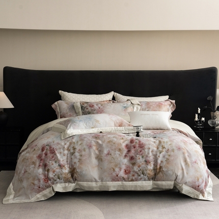 馨蕊XR-2025春夏新品100S高奢简约活性数码印花系列新品发布 · 觅森-绿