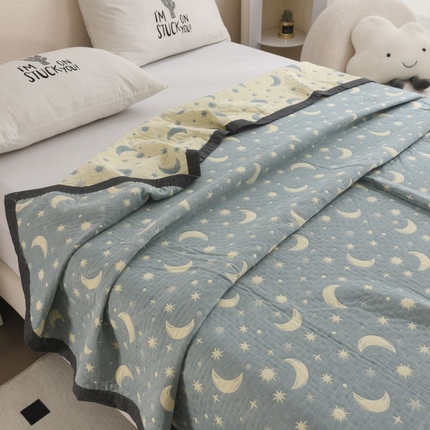 91家纺网 家纺一手货源 找家纺 （总） 2025新款a类全棉三层纱多功能毛巾被盖毯床单夏被空调被