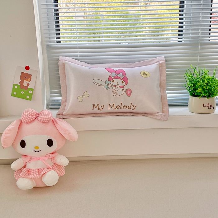 91家纺网 家纺一手货源 找家纺 博雅2025新款冰丝单枕套三丽欧，宇航员，卡皮 魔法美乐蒂