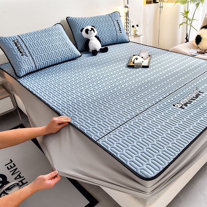 91家纺网 家纺一手货源 找家纺 炫拼家纺 Hipanda床笠款乳胶凉席 Hipanda-宾利蓝