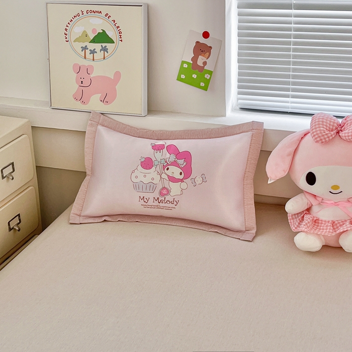 91家纺网 家纺一手货源 找家纺 博雅2025新款三丽欧冰丝单枕套 蛋糕美乐蒂