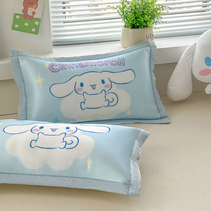 91家纺网 家纺一手货源 找家纺 博雅2025新款三丽欧冰丝单枕套 云朵玉桂狗