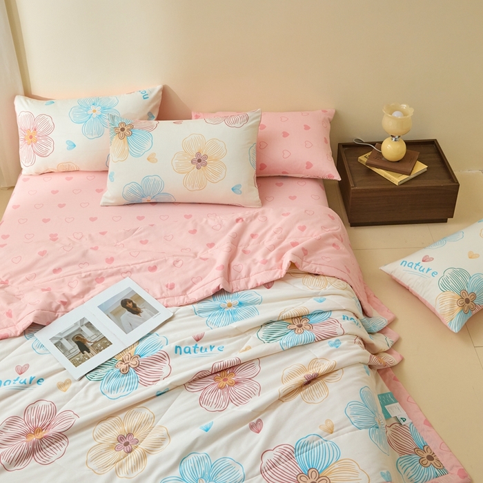 91家纺网 家纺一手货源 找家纺 （总）珂博家纺2025新款亲肤全棉印花夏被