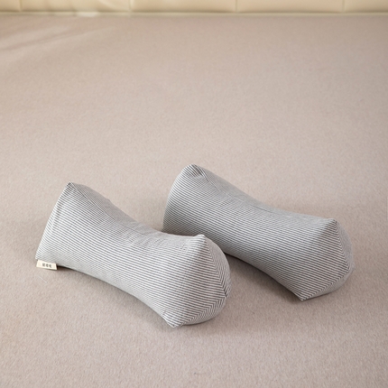 枕之坊 2025新款三角颈椎骨头枕枕头枕芯 灰色15x40cm/只