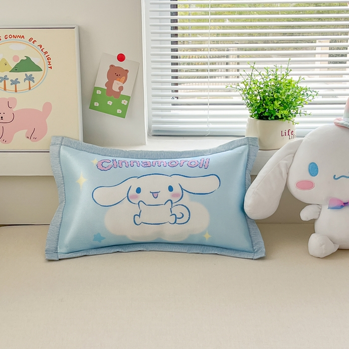 91家纺网 家纺一手货源 找家纺 博雅2025新款三丽欧冰丝单枕套 云朵玉桂狗