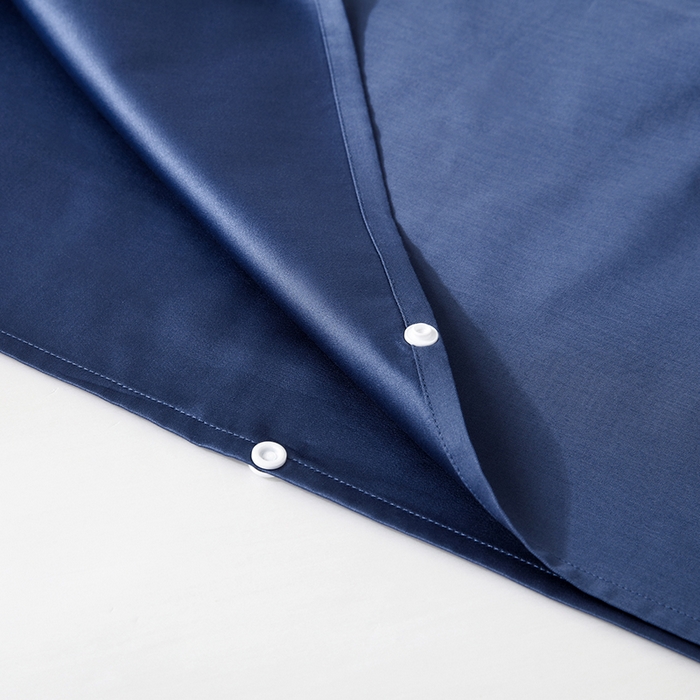 91家纺网 家纺一手货源 找家纺 佳汐蓝家纺 2025新款60支全棉纯色隔脏睡袋 星海蓝