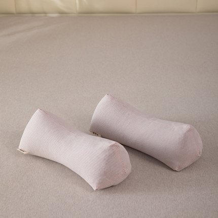 枕之坊 2025新款三角颈椎骨头枕枕头枕芯 粉色15x40cm/只