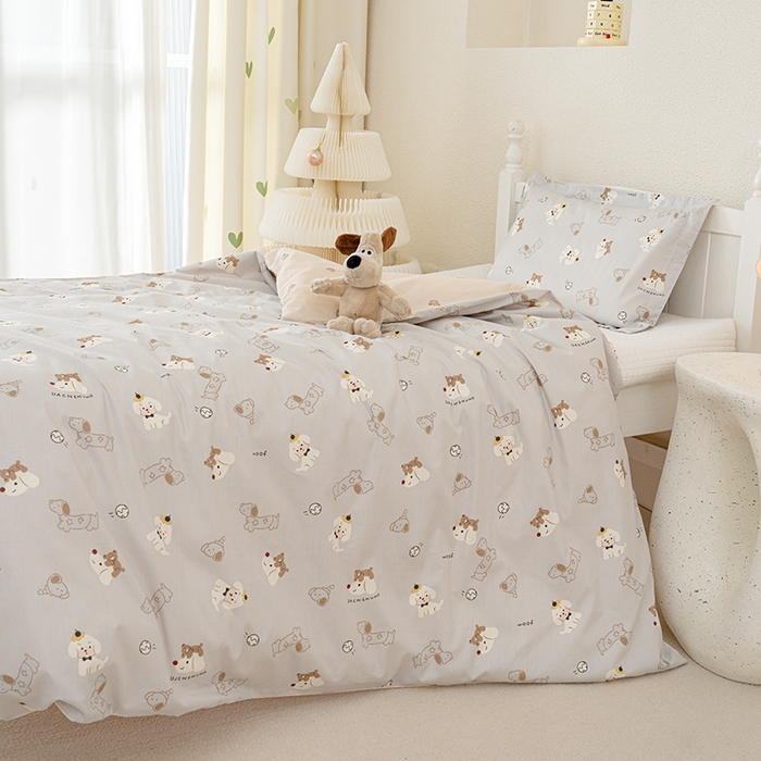 91家纺网 家纺一手货源 找家纺 良佐生活 2025新款高支高密全棉儿童被套 西可