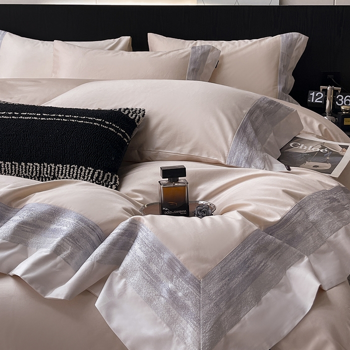 91家纺网 家纺一手货源 找家纺 直播爆款A类100支长绒棉夹棉床盖床笠四件套全棉纯棉床单加厚高端重工刺绣四季款床上用品 瑾雅-静谧粉