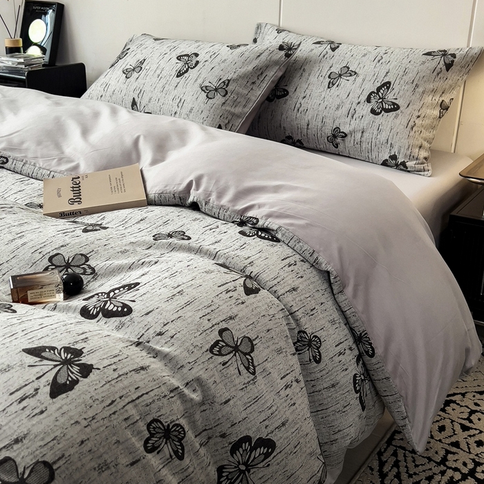 91家纺网 家纺一手货源 找家纺 （总）斯尔顿 2025新款全棉双层纱四件套