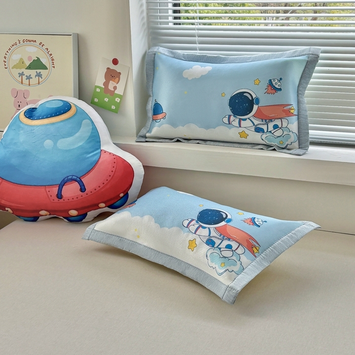 91家纺网 家纺一手货源 找家纺 （总）博雅2025新款冰丝单枕套三丽欧，宇航员，卡皮