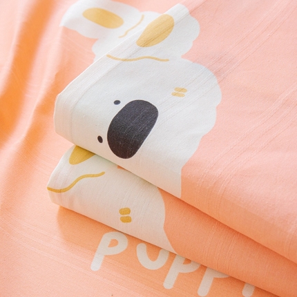 91家纺网 家纺一手货源 找家纺 2025新款原棉老粗布床单混纺含棉-床单 L粉犬