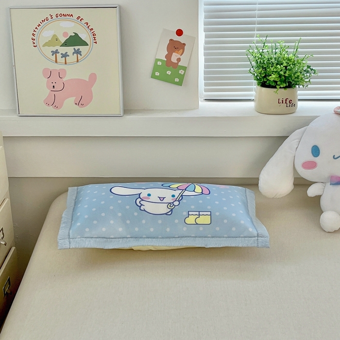 91家纺网 家纺一手货源 找家纺 博雅2025新款冰丝单枕套三丽欧，宇航员，卡皮 欢乐玉桂狗