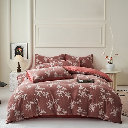 91家纺网 家纺一手货源 找家纺 （总）斯尔顿 2025新款全棉双层纱四件套