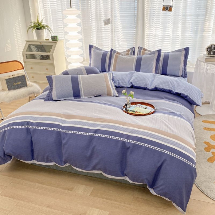 91家纺网 家纺一手货源 找家纺 2025新款亲肤磨毛四件套 莱奥-兰