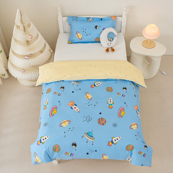 91家纺网 家纺一手货源 找家纺 良佐生活 2025新款高支高密全棉儿童被套 星球大战