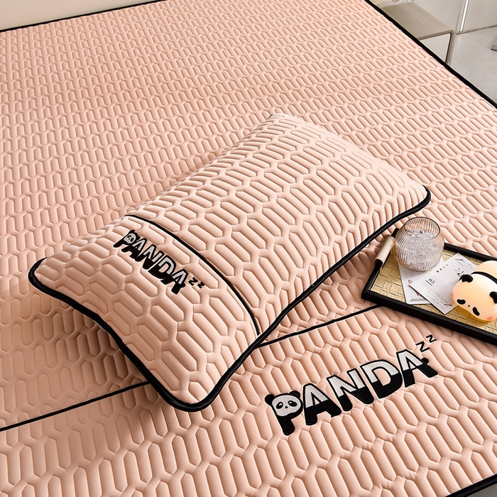 91家纺网 家纺一手货源 找家纺 炫拼家纺 Hipanda床笠款乳胶凉席 Hipanda-香妃粉