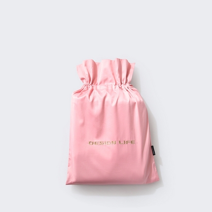 佳汐蓝家纺 2025新款60支全棉纯色隔脏睡袋 稚嫩粉