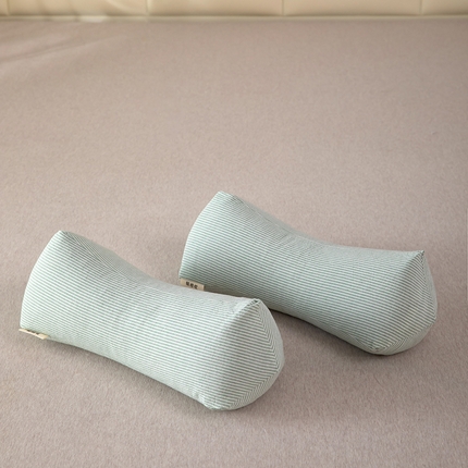 枕之坊 2025新款三角颈椎骨头枕枕头枕芯 绿色15x40cm/只