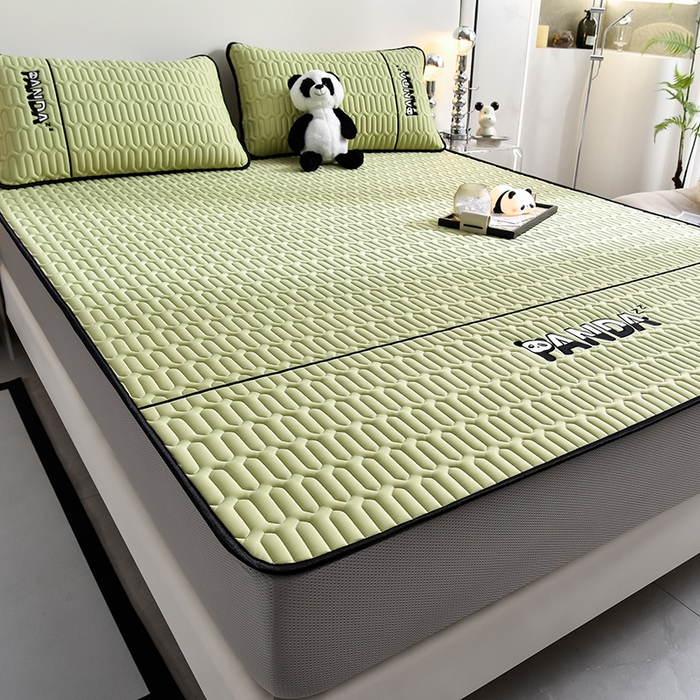 91家纺网 家纺一手货源 找家纺 炫拼家纺 Hipanda床笠款乳胶凉席 Hipanda-仙草绿