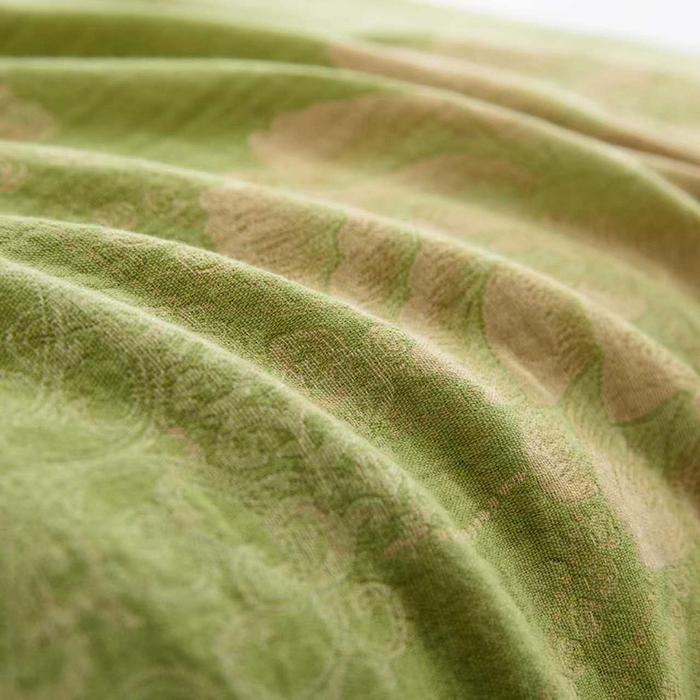 91家纺网 家纺一手货源 找家纺 双层纱家居 2025双层纱单夏被和夏被四件套 国色天香禄