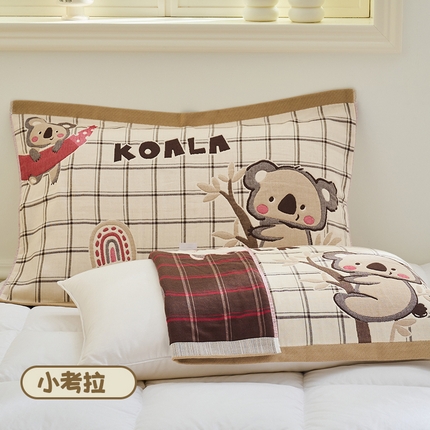 91家纺网 家纺一手货源 找家纺 （总）2025新款可爱卡通全棉八层纱布加厚枕巾