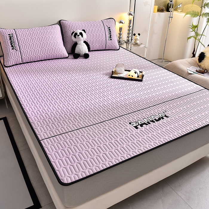 91家纺网 家纺一手货源 找家纺 炫拼家纺 Hipanda床笠款乳胶凉席 Hipanda-薰衣紫