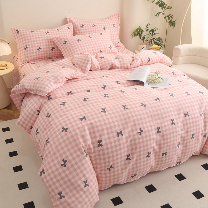 91家纺网 家纺一手货源 找家纺 圣锦家纺 2025新款全棉单被套舒芙蕾