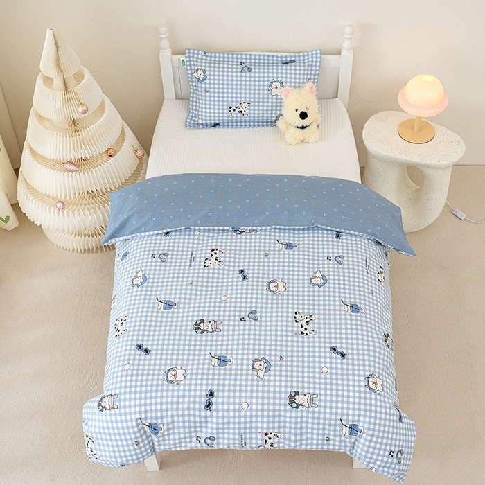 91家纺网 家纺一手货源 找家纺 良佐生活 2025新款高支高密全棉儿童被套 布奇