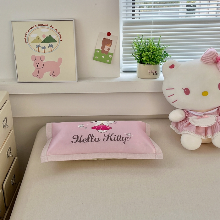 91家纺网 家纺一手货源 找家纺 博雅2025新款三丽欧冰丝单枕套 花花KT