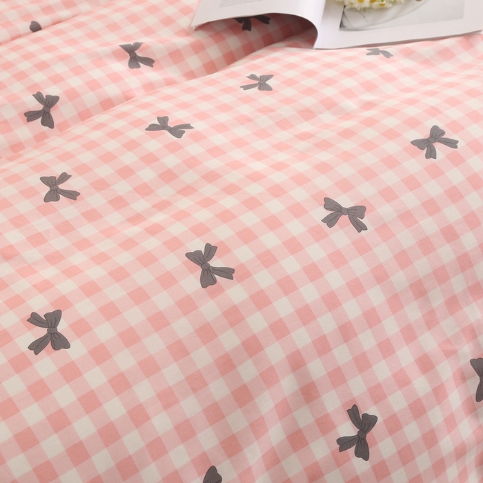 91家纺网 家纺一手货源 找家纺 圣锦 2025新款全棉四件套舒芙蕾