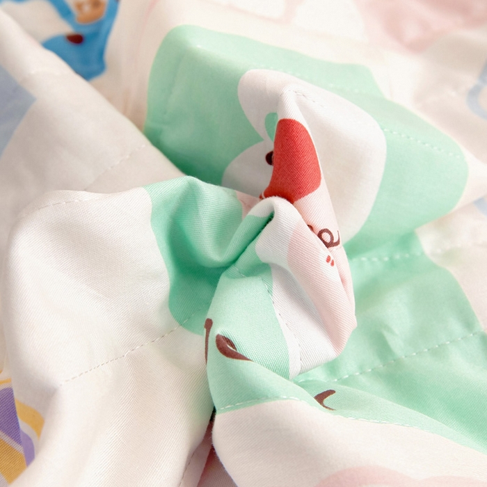 91家纺网 家纺一手货源 找家纺 梵赫   2025新款全棉卡通夏被 快乐旅行