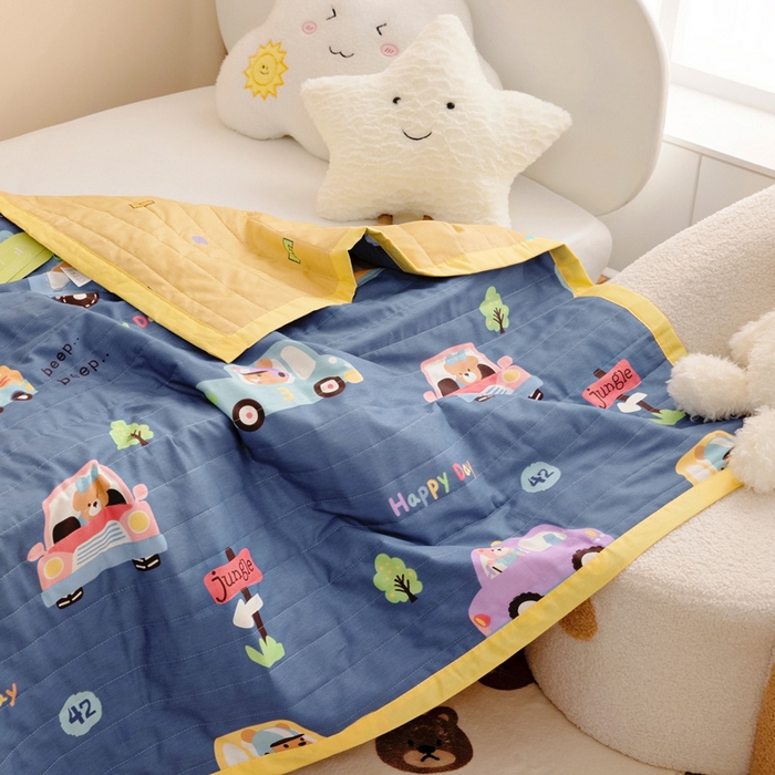 91家纺网 家纺一手货源 找家纺 （总）梵赫   2025新款全棉卡通夏被