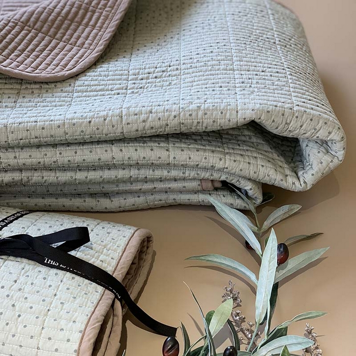 91家纺网 家纺一手货源 找家纺 汇庭 2025新款全棉床盖三件套-实拍 芋泥啵啵