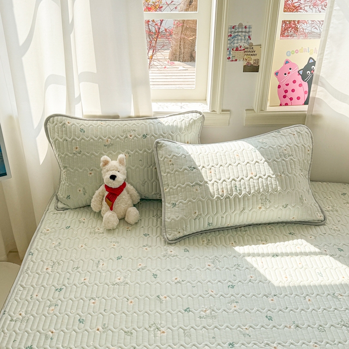 91家纺网 家纺一手货源 找家纺 慕尚家纺  2025春夏新款乳胶凉席水洗棉夏被夏凉被空调被三件套四件套 夏日蝴蝶